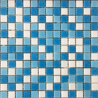 Mozaika sklo bazénová 20/327x327 mix blue white